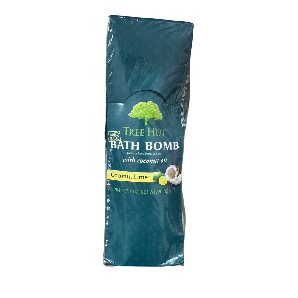 Tree Hut Coconut Lime Bath Bombs Set of 3 NWT Shea Moisturizing